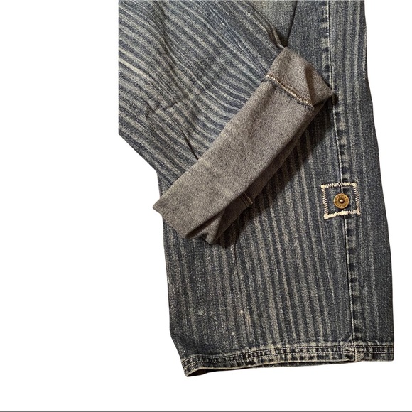 Rare RUFF RYDERS Denim Baggy Fit Jeans Mens Size 42 Logo Distressed DMX Hip Hop - Picture 13 of 13